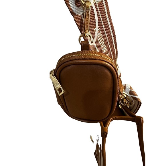 Steve Madden BWEBBER Satchel Crossbody Bag With AirPod Case Brown Tan Tik Tok - Picture 6 of 16